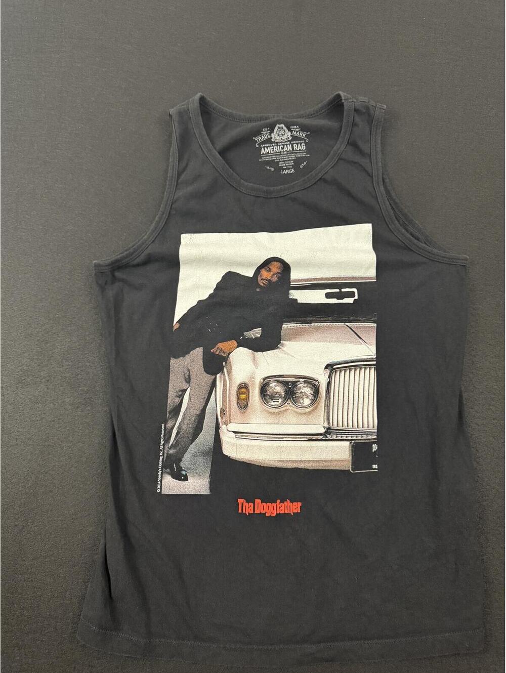 American Rag Tha Doggfather Graphic Tank Top Size Large